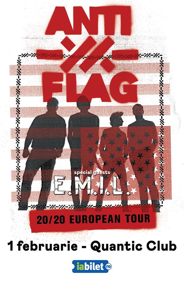 Concert Anti-Flag si E.M.I.L. in concert la Quantic