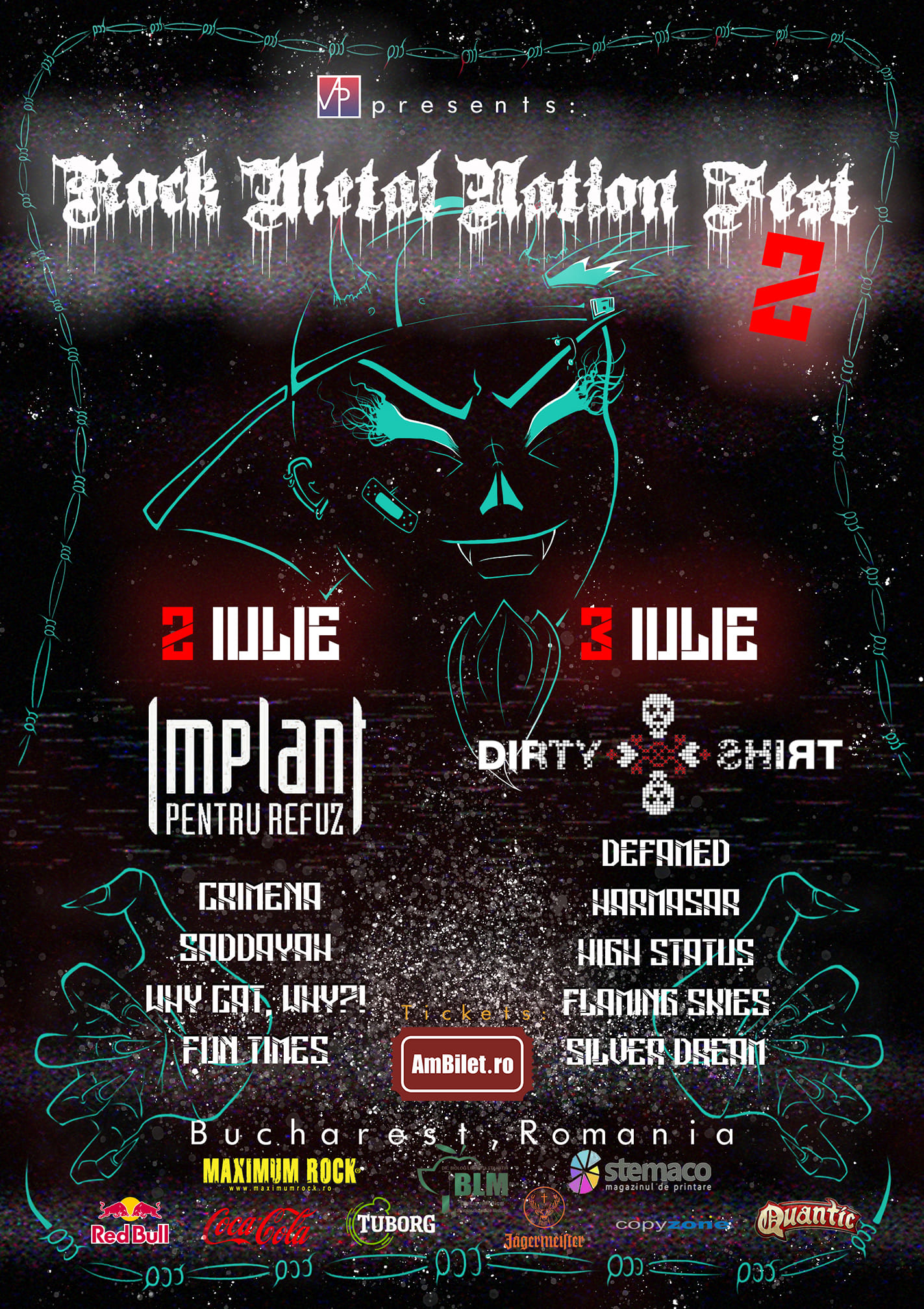 Rock Metal Nation Fest #2 în Club Quantic București (2/3 iulie)