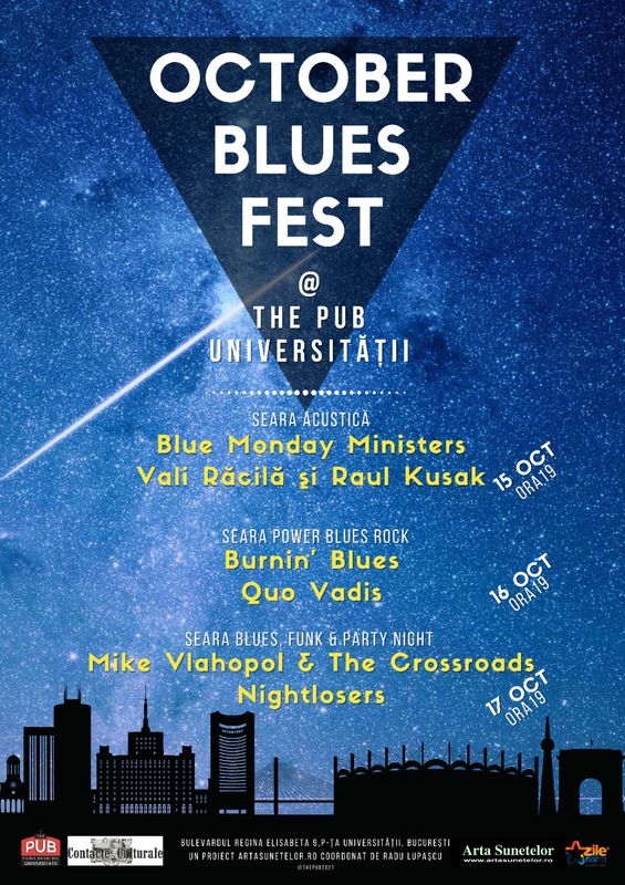 OCTOBER BLUES FEST la The PUB Universitatii