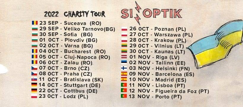 Trupa THE CASE va susține un concert în Cluj alături de SINOPTIK în cadrul European Charity Tour
