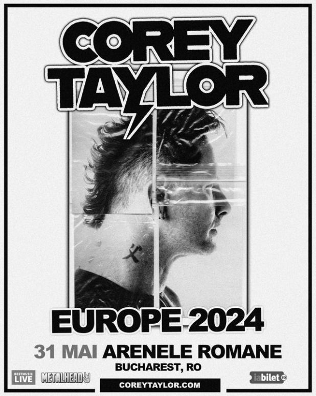 Corey Taylor (Slipknot, Stone Sour) Sosește în București pentru un Concert Memorabil la Arenele Romane! - ZaTurk