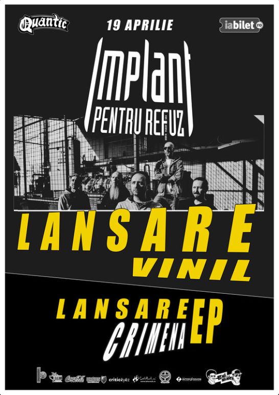 Concert Implant Pentru Refuz - Lansare VINIL + CRIMENA în Deschidere - Lansare EP - ZaTurk